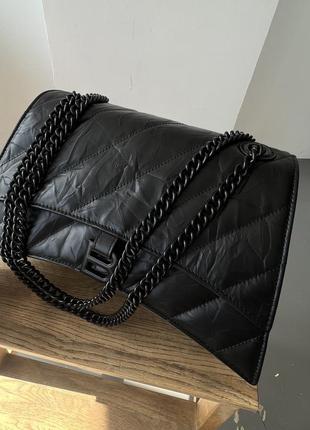 👜 balenciaga crush black bag