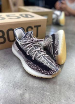 Кросівки adidas yeezy boost 350 zyon v2 сірий ob322