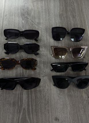 Жіночі чорні леопардові сонцезахисні окуляри1 фото