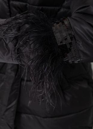 Куртка жіноча, колір чорний, 235r22695 фото