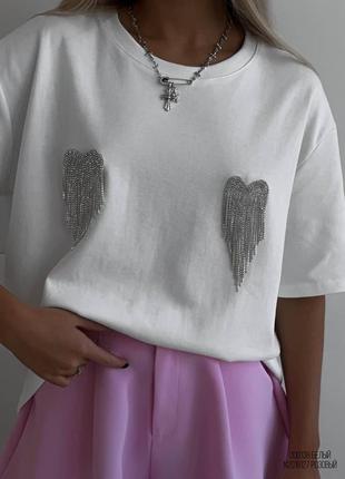 Жіноча футболка із серцями (туреччина)3 фото