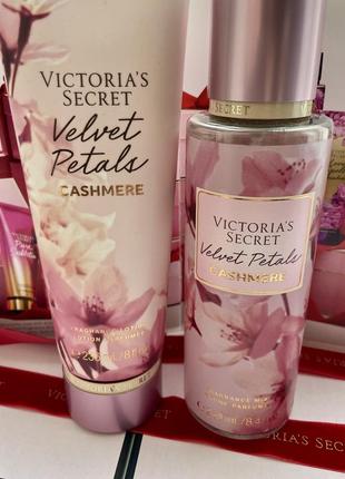Набор victoria’s secret velvet petals cashmere мист лосьон