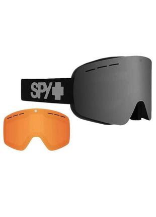 Маска гірськолижна з додатковою лінзою spy+ mainstay snow goggles mask s3 + s1 black (2622079)