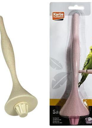 Игрушка для птиц karlie flamingo sand perch plastic 21.5x2.5 см (5400274744832) (bbx)