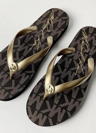 Michael kors 35-41 шлепанцы вьетнамки