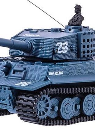 Танк микро р/у 1:72 tiger со звуком (серый)