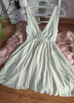 Ніжна м'ятна сукня від tally weijl, розмір s1 фото