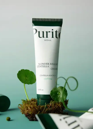 Purito seoul wonder releaf centella cream заспокійливий крем для відновлення шкіри з центелою