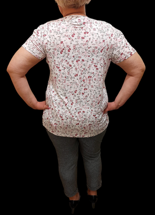 Новая женская футболка большого размера вискоза стрейч3 фото