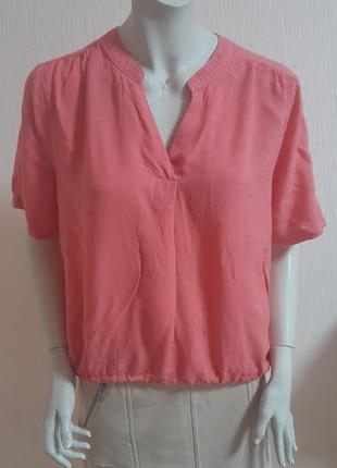 Фирменная коралловая блузка свободного кроя esmara,💯 оригинал, молниеносная отправка2 фото