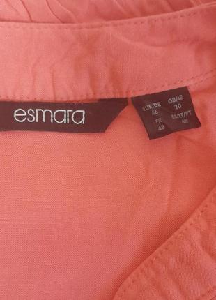 Фирменная коралловая блузка свободного кроя esmara,💯 оригинал, молниеносная отправка6 фото