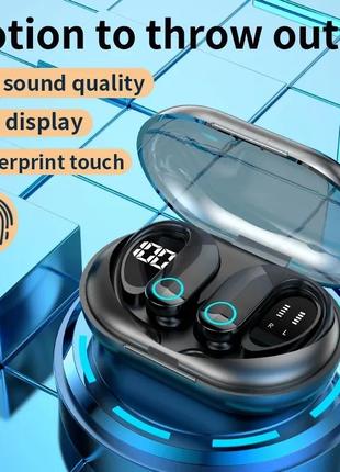 Навушники бездротові bluetooth 5.3, wiga т37 спортивні, наушники спортивные