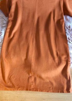 Яркое терракотовое платье прямого кроя от f&amp;f, размер xxl4 фото
