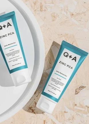 Q+a - крем для лица с цинком pca - zinc pca - day moisturiser