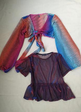 Комплект рукава -блуза, размер 34,36,prettylittlething