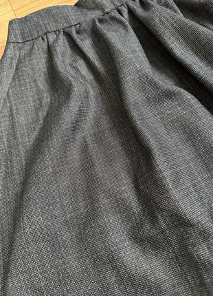 Нова спідниця міді в сірому кольорі s3 фото