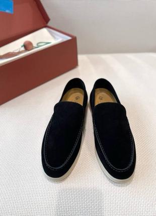 Мужские лоферы мокасины в стиле loro piana