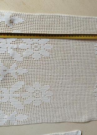 Скидка!🤩винтаж👌 новые фиранки ручной работы 37х50🤩👌👍