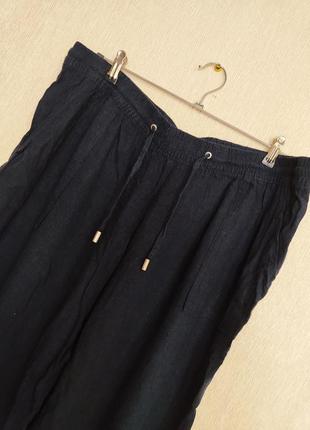 Літні штани  льон +візкоза легкі брюки розмір 18 евр.46 наш 52 54 2хл 3хл