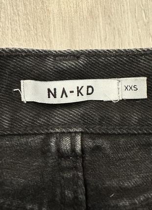 Черная джинсовая юбка4 фото