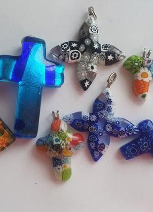 Крестики из муранского стекла