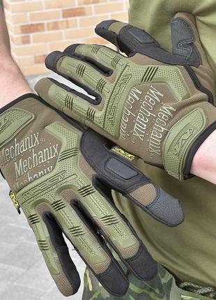 Рукавиці палі олива mechanix m-pact