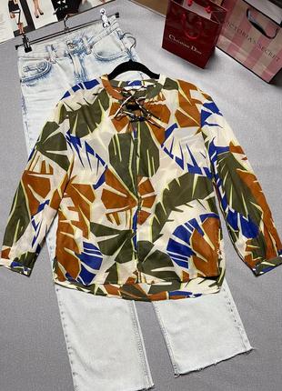 Розкішна натуральна блуза преміум класу tom tailor