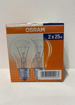 Osram 25 w e27 2er pack лампа розжарювання