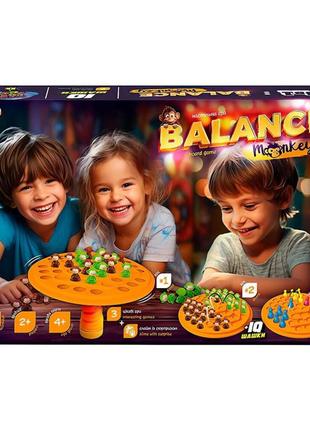 Розвиваюча настільна гра "balance monkey" danko toys balm-02, 54 фігурки мавп