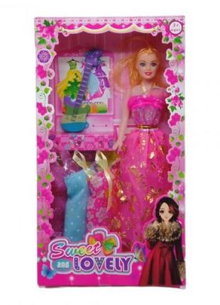 Кукла "sweet and lovely", розовое платье вид 1