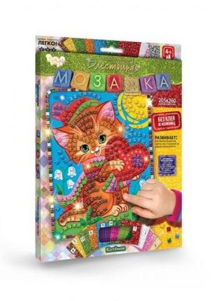 Набор для творчества "блестящая мозаика" котёнок