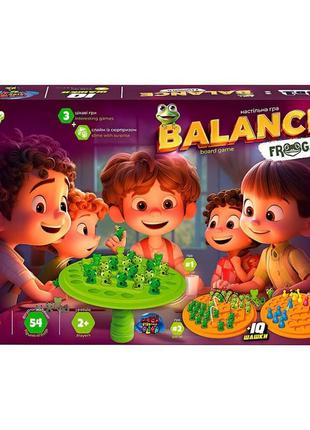 Розвиваюча настільна гра "balance frogs" danko toys balf-01 зі слаймом