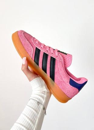 Женские кроссовки adidas wmns gazelle 'bliss pink purple'10 фото