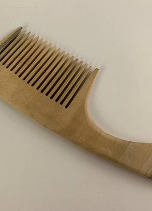Гребінь дерев'яний для волосся з ручкою горіх