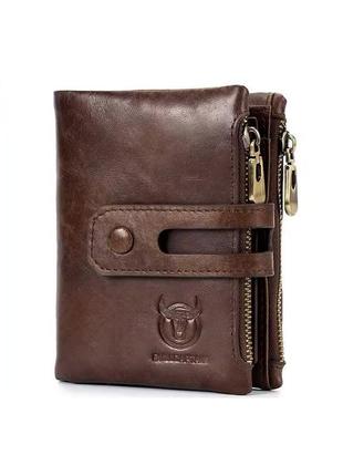 Чоловічий гаманець розкладний на кнопці tb021c bull коричневий