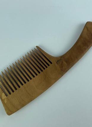 Гребень деревянный для волос с ручкой слива2 фото