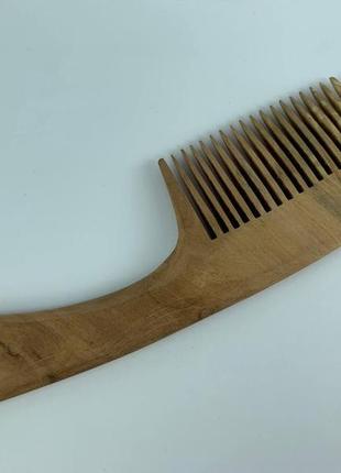 Гребень деревянный для волос с ручкой слива4 фото