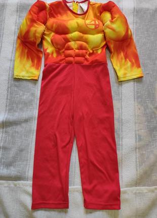 Карнавальний костюм людина  вогонь на 3-5років