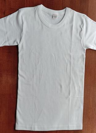 Белая базовая футболка 100% коттон rosso porpora3 фото