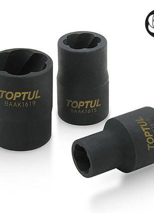 Головка для сорванных граней 1/2" 22мм toptul baak1622