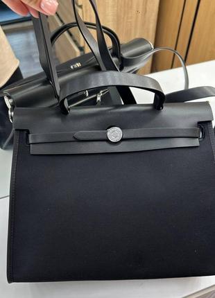 Женская сумка hermes herbag light black 🖤