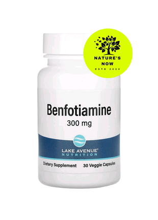 Бенфотиамин 300 мг (витамин в1) - 30 капсул / lake avenue nutrition, сша