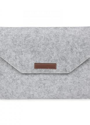 Сумка, чехол-конверт из войлока str felt sleeve для macbook 13" gray