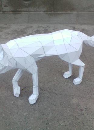 Paperkhan оригінальний подарунок 3d фігура лисичка паперкрафт papercraft подарунковий набір суверні іграшка