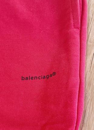 Мужские брюки balenciaga copyright logo sweat pant tomato red3 фото