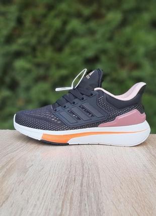 Adidas eq 21 run чорні з пудрою