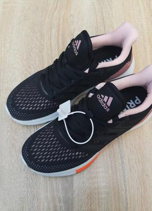 Adidas eq 21 run черные с пудрой8 фото