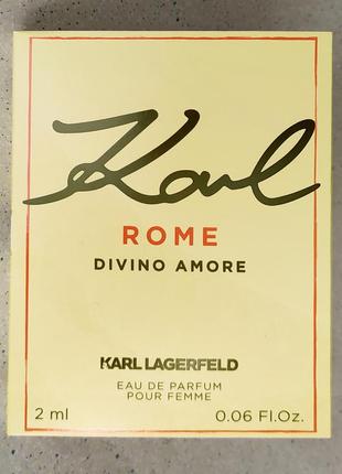 Karl rome divino amore karl lagerfeld  парфюмированная вода пробник оригинал 2 мл