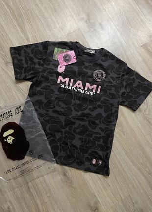 Футболка bape x inter miami black