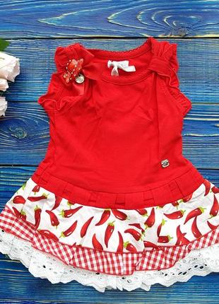 Нарядное платье сарафан на 6-9 месяцев fun &amp; fun